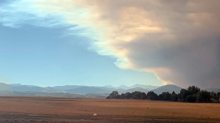 smoke in the sky